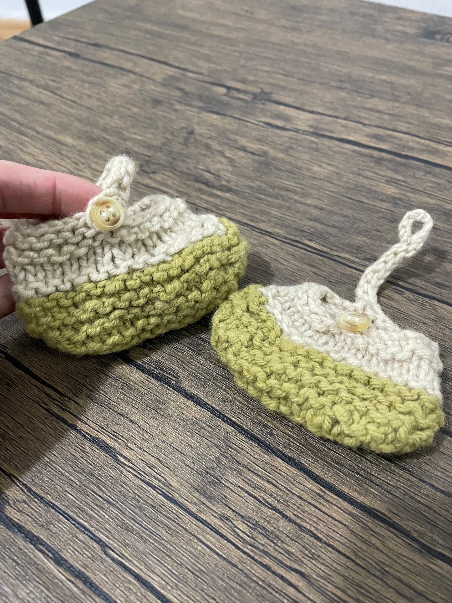 Booties (natural grey) (toddler size)