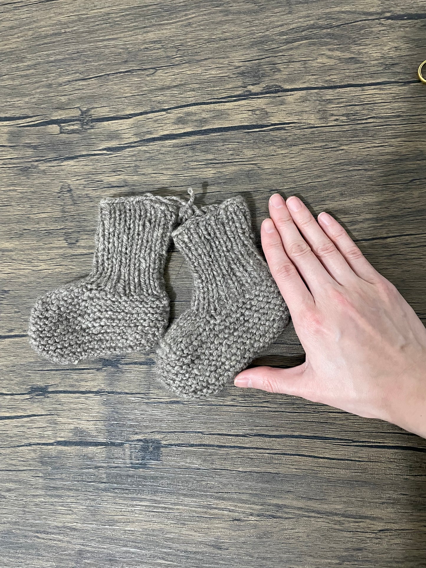Booties (natural grey) (toddler size)