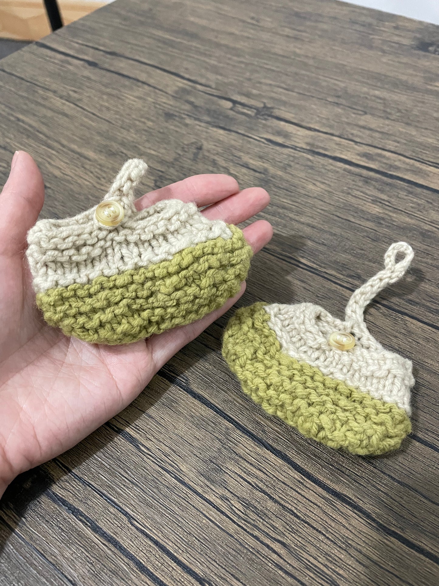 Booties (natural grey) (toddler size)